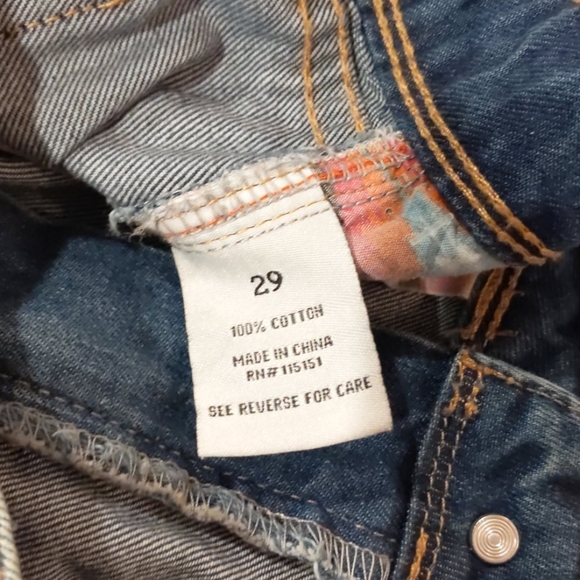 Distressed Denim Shorts by Romeo & Juliet Couture - Picture 13 of 13